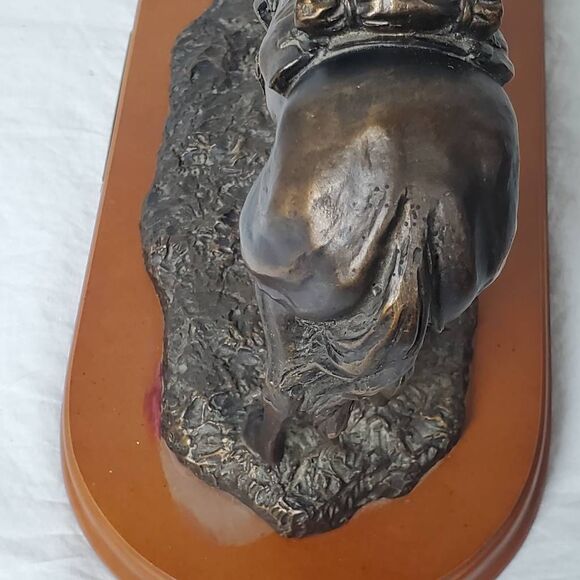 Montana Silversmiths "Those Who Came Before" Cowboy & Horse Western Bronze Sculp - Picture 9 of 13